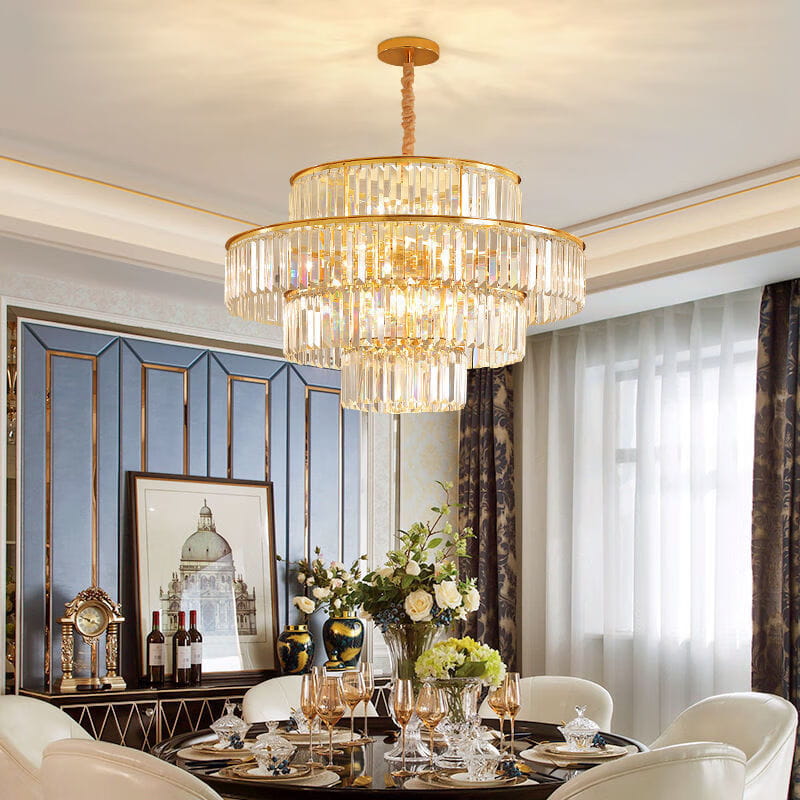 Palazzo - золотая хрустальная люстра 60 см 10xE14