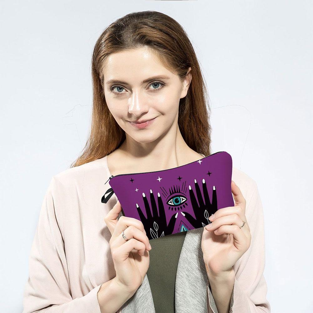 Eye Print Large Capacity Wash Pouch Toiletry Bag Korean Storage Bags Cosmetic Bags Women Clutch Bag
