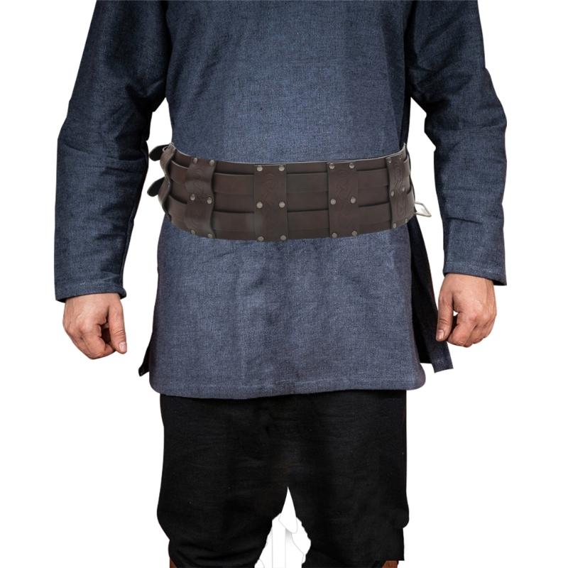 Пояс Средневековья Идеально подходит для костюмированных вечеринок, собраний, косплея Коричневый ремень Тисненый ремень Коричневый пояс