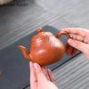 150 мл китайский исинский чайник ручной работы из фиолетовой глины, знаменитый ручной работы, вырезанный вручную в форме листа лотоса, грушевидный чайник, высококачественный чайный сервиз Zisha