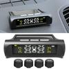 Car Solar Powered TPMS Tyre Pressure Monitoring System with 4 Sensors Digital LCD Display Auto Security Alarm Tester Automotive Test