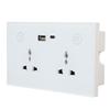 Smart Wall Outlet 2.4G WiFi Touch Light   Voice Control Smart Plug with USB and TYPE C   Port For   95‑250V