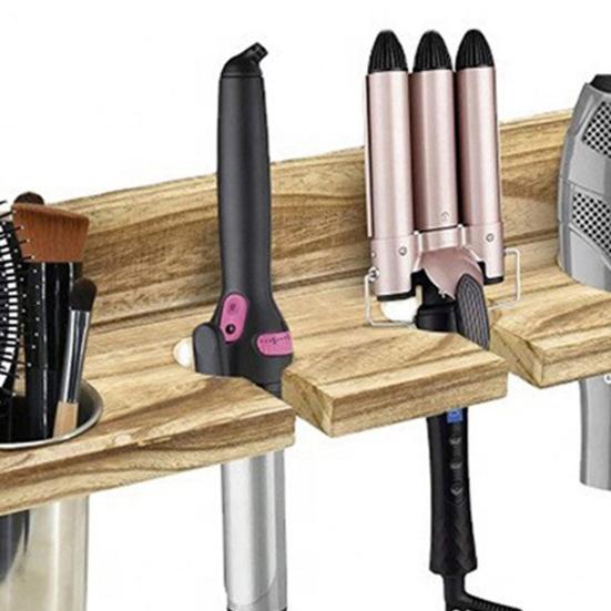 Органайзер для волос, настенный держатель для фена, гладкий край, без заусенцев, простой