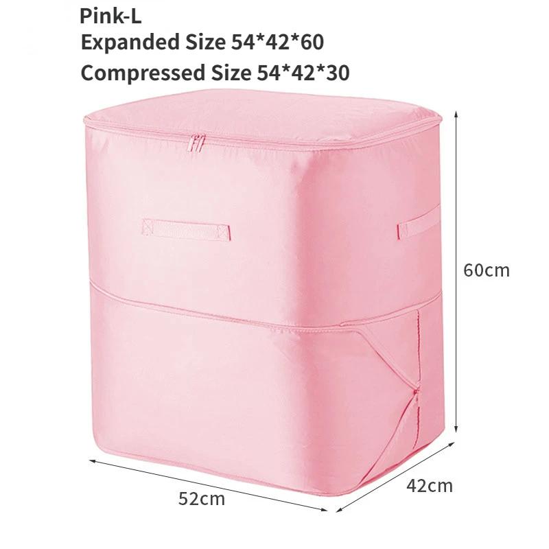 1pc Compression Packing Cube Wardrobe Drawer Puffer Jacket Storage Foldable Luggage Suitcase Organizer Compressed Travel