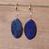 Fashion Personalized Lapis Lazuli Earrings for Women Retro Long Ethnic Style Earrings Jewelry Accessories