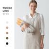 Cotton Linen Kitchen Apron with Pockets for Chef Gardening Cross Back Work Women and Men with Big Pinafore Dress Baking Cooking