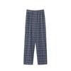 Men's 5XL Oversized Plus Size Spring Autumn Clothes Sleepwear Knit Cotton Plaid Pants Trousers Pyjamas