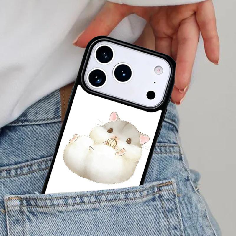 Мягкий чехол-коллаж с морской свинкой и хомяком для iPhone 16e 15 14 13 12 17 Pro Max Plus Air 17pro Чехол Coque