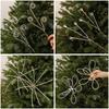 Sparkling Crystal Bud Branches Transparent Bead Christmas ornaments  Wedding Decor