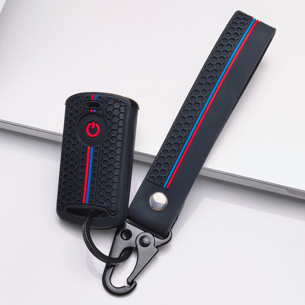 Moto Key Cover for Honda Fit PCX Forza SH150 SH300 XADV Vario Scoopy Yamaha Nmax Xmax Aerox Filano Lexi Fazzio Freego TMAX with Keychain Key Fob Case