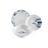 Excelsa North Sea Service De 18 Assiettes En Porcelaine - 63409