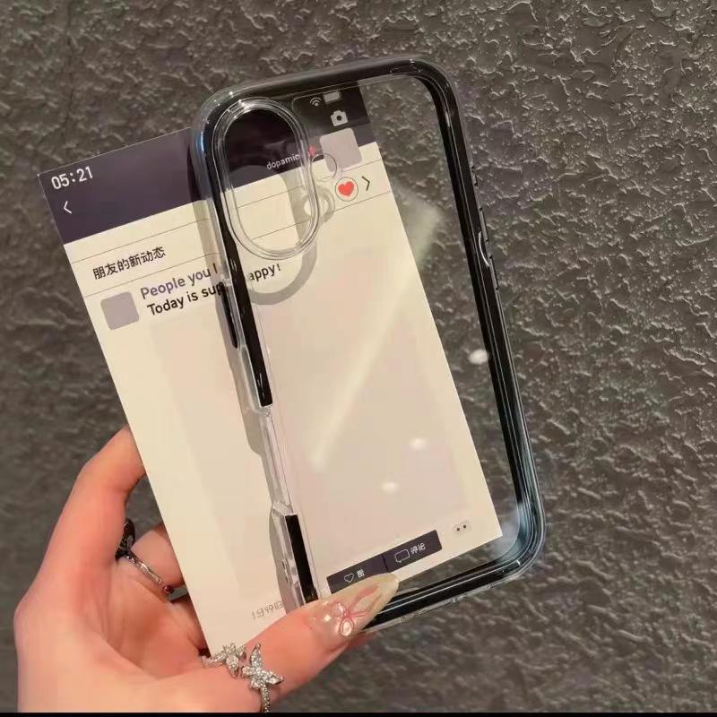 3-in-1 colorful ins wind suitable for Apple 16/15iphone13/XR/MAX Huawei mobile phone case all-inclusive