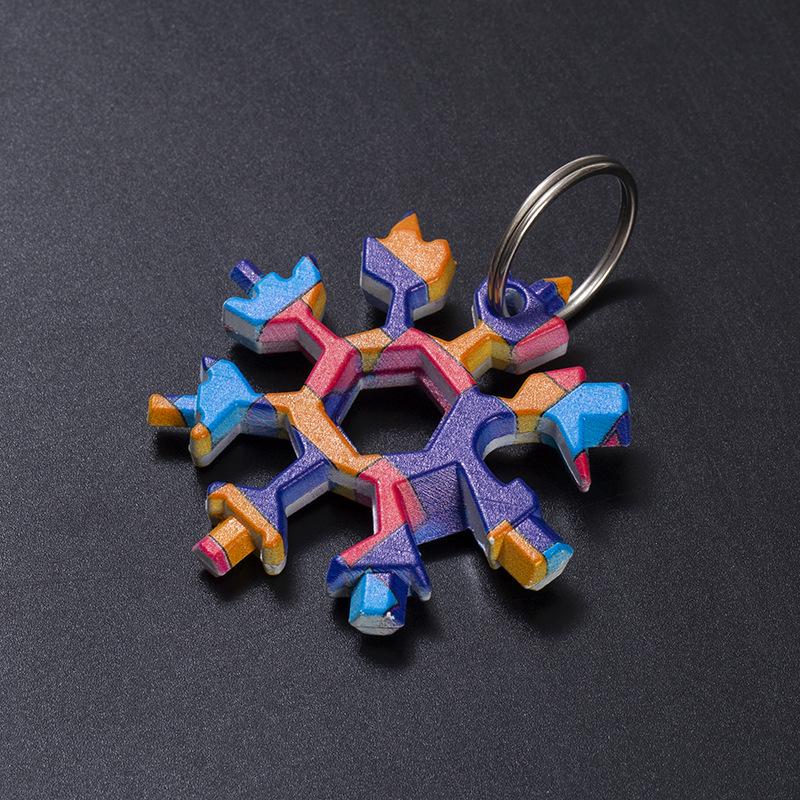 Многофункциональный инструмент «Снежинка» 18-в-1: Портативный шестигранный/восьмигранный ключ и отвертка