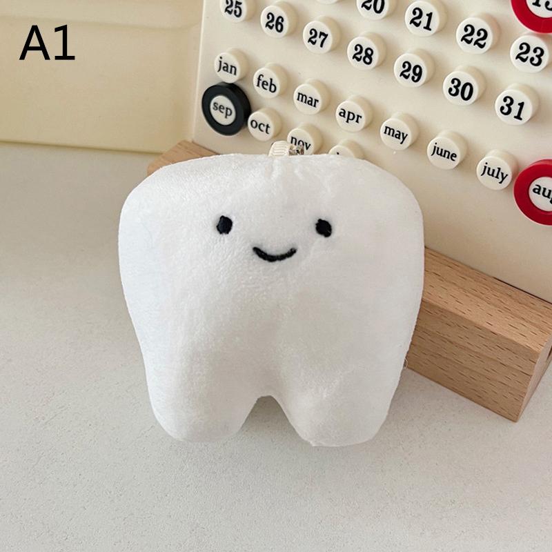 Милый мультяшный кулон-зуб на брелке Женские Девичьи Аксессуары для подвешивания на сумку Подарок Детская Плюшевая игрушка Кулон