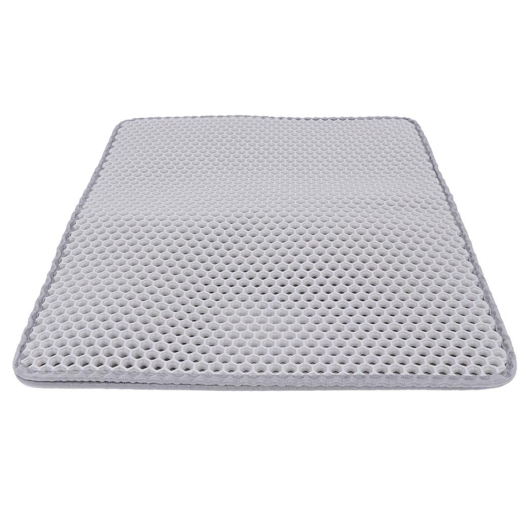 Двухслойный коврик для кошачьего туалета EVA Легко чистить Моющийся Противоскользящий Коврик-уловитель наполнителя для кошек и собак