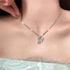Exquisite Shiny Butterfly Clavicle Chain Elegant Butterfly Pendant Necklace Fashionable Simple Necklace Jewelry Accessories Gift