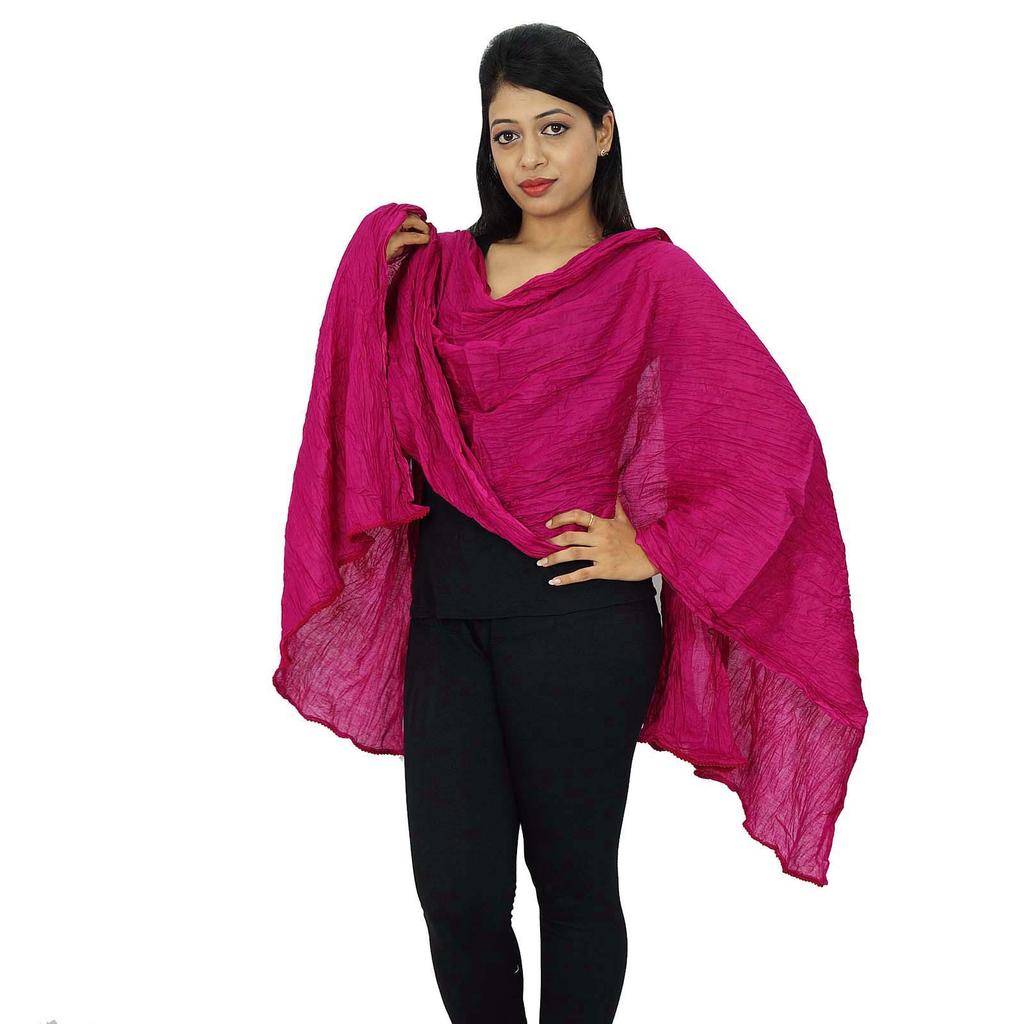 Длинный палантин из хлопковой смеси Dupatta Neck Wrap Women Wear Indian Scarves Chunni Gift For