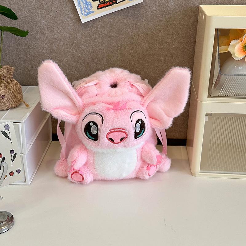 Мультяшный рюкзак-плюш Стич и Лотсо - Милый мешок для автомата с игрушками