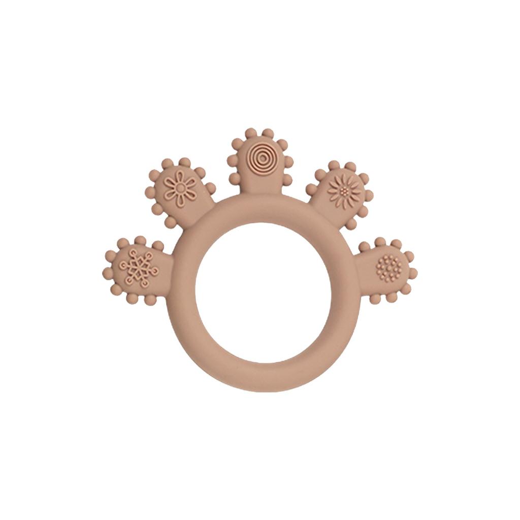 Детский силиконовый прорезыватель для зубов, успокаивающий жевание, предотвращающий плач и беспокойство, пищевой, можно жевать, чтобы предотвратить прием пищи