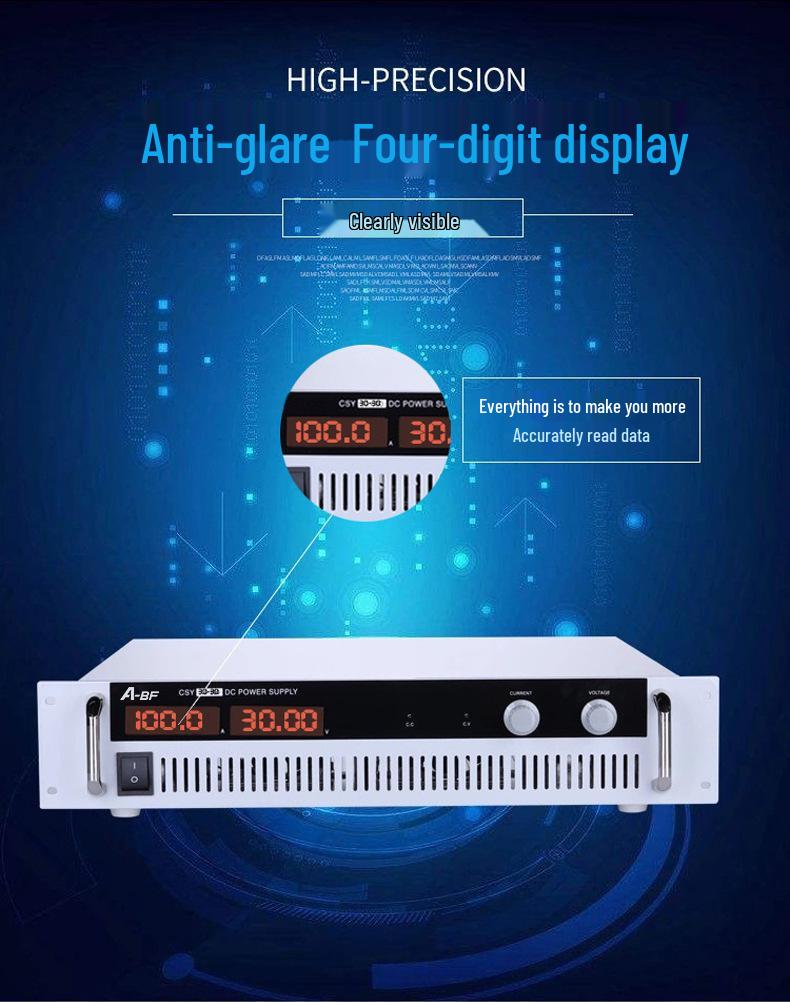 A-BF High Power Adjustable DC Regulated Power Supply 200V 20A, Constant Voltage/Current