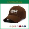 Adjustable Cotton Baseball Cap With Embroidered Letters For Casual Men And Women