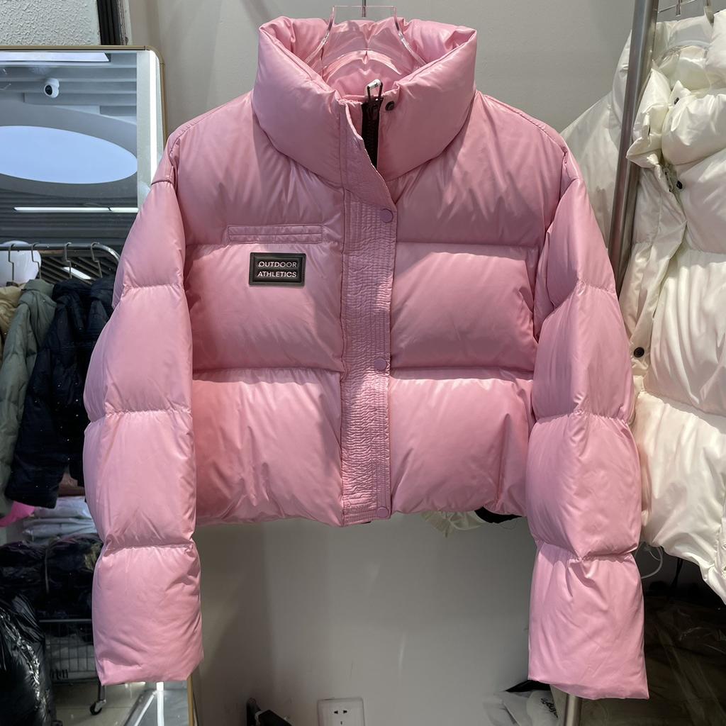 Зимняя новая куртка-пуховик с воротником-стойкой, ультралегкая, женская, 90% белая, утиный пух, высококачественная, утолщенная, модная куртка