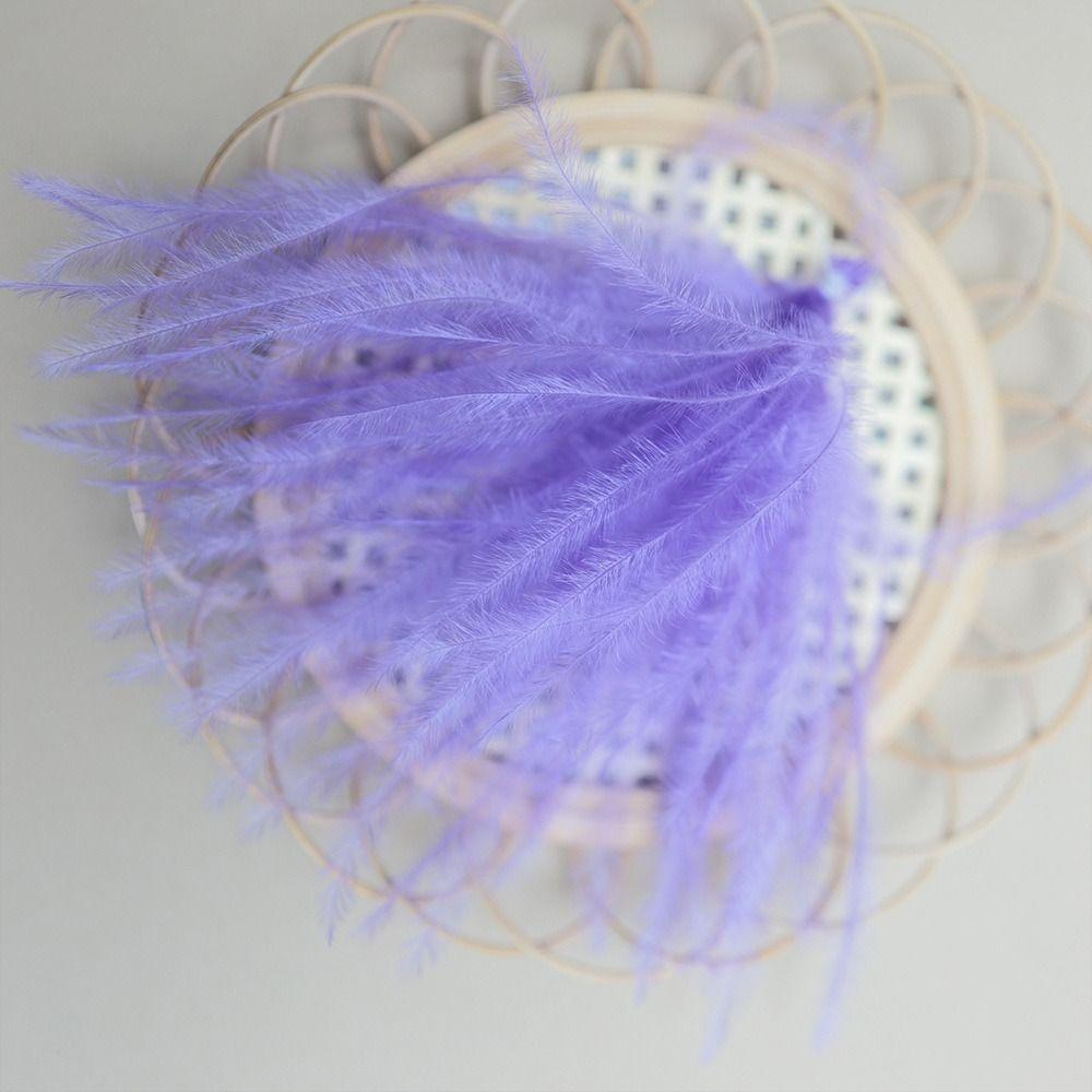 50Pcs Multicolor Ostrich Feathers 5-8cm Feathers Trim for Home Wedding Party
