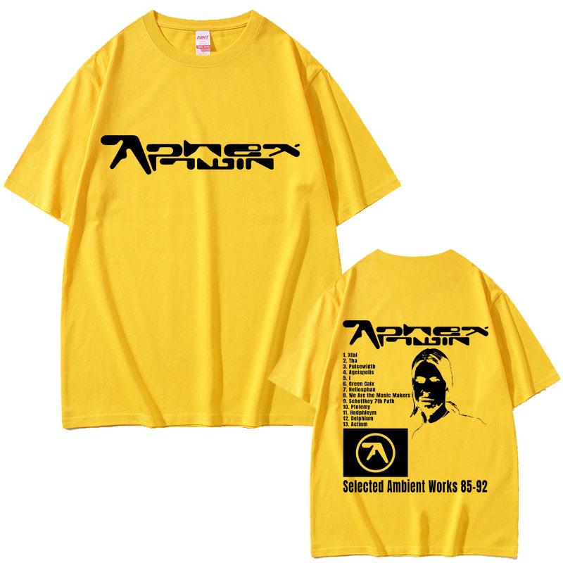 Aphex Twin Selected Ambient Works 85 92 Graphic Tshirt Unisex Women Fashion Vintage Oversized T Shirt Unisexs Casual Cotton Tshirts
