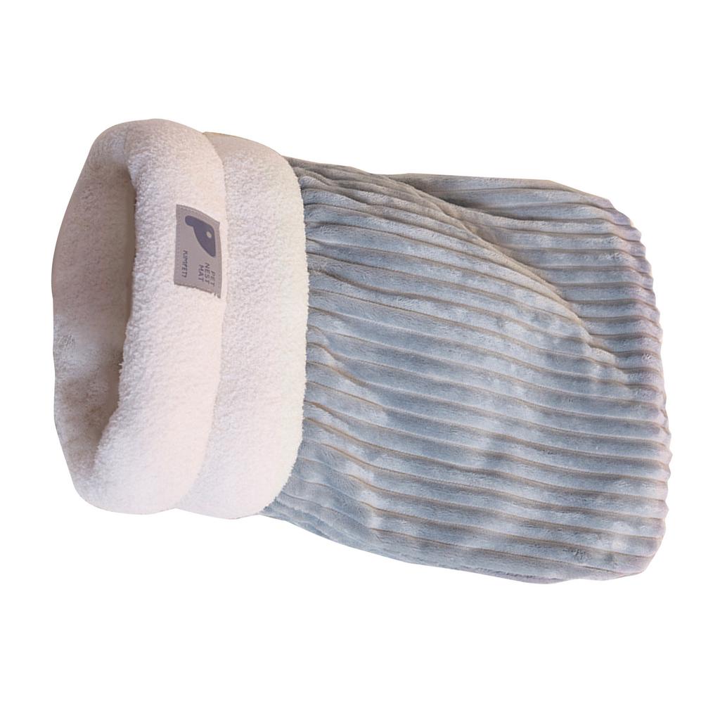 Зимняя кровать для котят, толстый флис, мягкий, удобный сон для маленьких домашних кроликов, зимняя кровать для сна в помещении, карманное гнездо