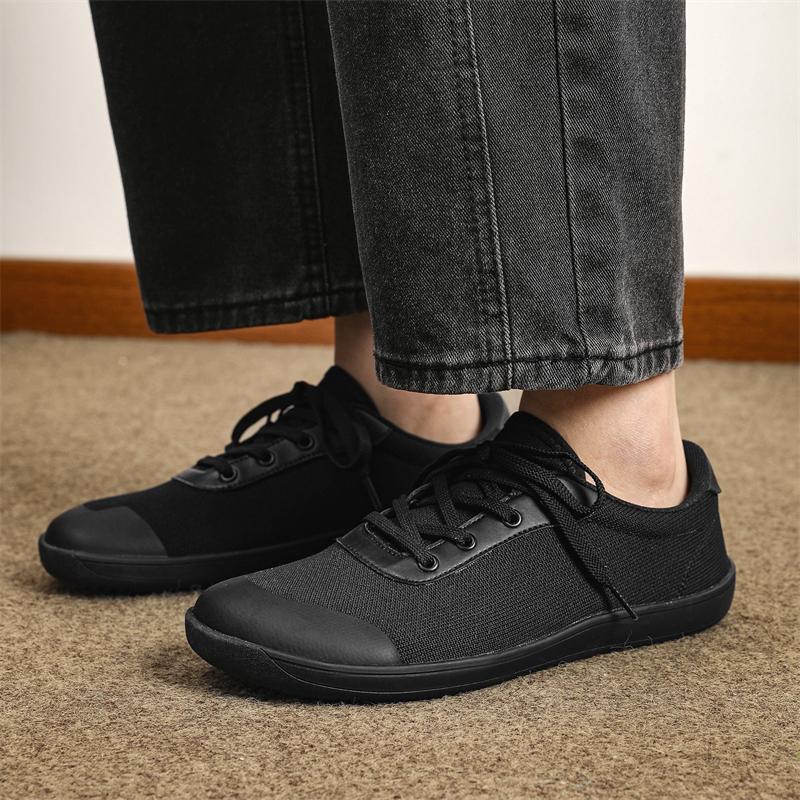 Breathable Mesh Cross-training Shoes Minimalist Wide Toe Walking Flat Shoes Non-slip Gym Fitness Casual Sneakers