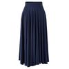 European & American Plus-Size High-Waist Pleated Umbrella Skirt, 80cm Length