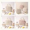 Corduroy Lunch Bag Thermal Insulation Lunch Box Storage Handbag Multifunctional Kids School Lunch Bag Picnic Food Pouch