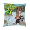Cute Happy Mole Krtek Nordic Throw Pillow Covers Home Decorative D Printing Custom Cartoon Little Maulwurf Car Cushion Case