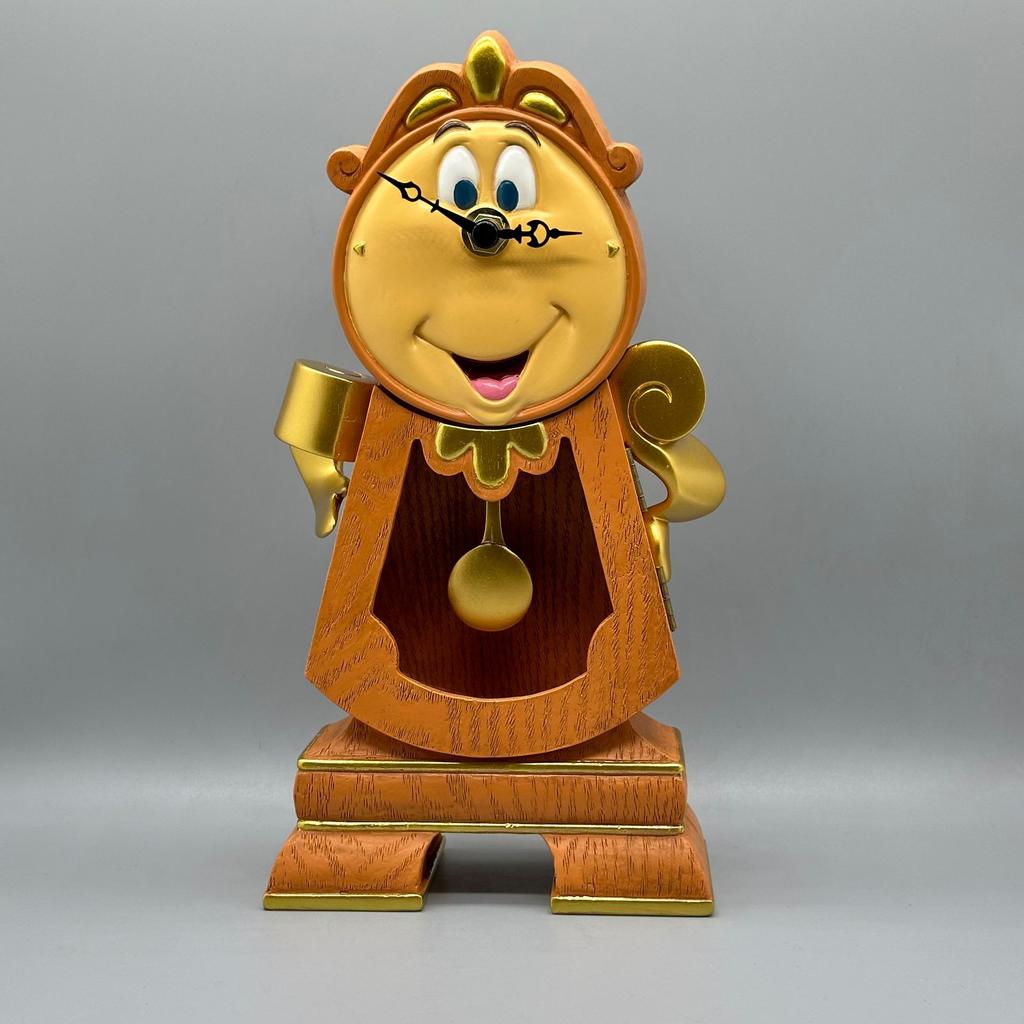 Anime Figure Beauty And The Beast Toys Night Lights Candlesticks Cogsworth Clock Ornaments Collectible Model Gift