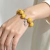 Handcrafted Fruit Resin Bracelet Vibrant Colors Y2K Beaded Bracelet  Beach Vacation Accessories