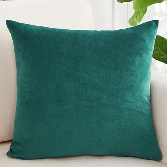 Velvet Pillowcase Pure Color Halloween Home Office Party Decor Bedroom Car Living Room