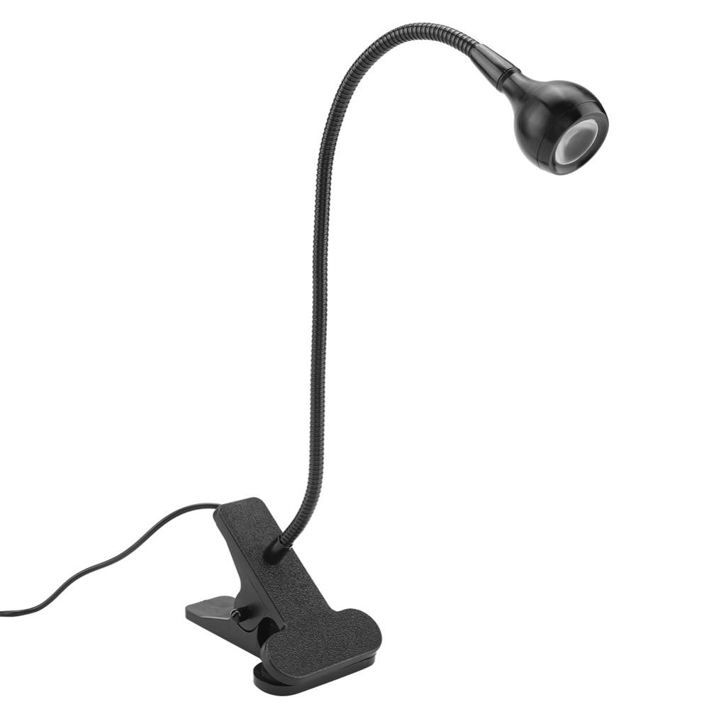 USB Powered USB LED Table Light Adjustable Gooseneck LED Clip On Light Mini Desk Night Lamp  Study
