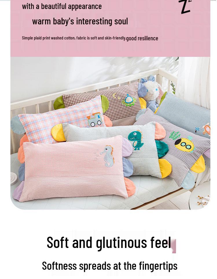 Наволочка детская из чистого хлопка, 30x50 см, с мультяшным рисунком, для подушки ребенка, детского сада и школьника.