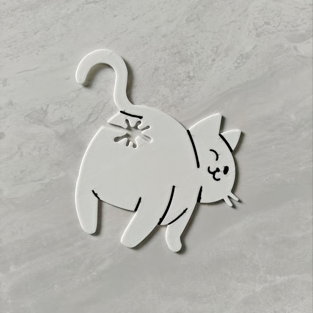 Cat Butt Bread Clip -3D Printed Fun Kitchen Tool, Plastic Bag Holder, Cute Animal Storage Accessories