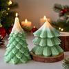 Christmas Tree Silicone Mold Handmade Aroma Candle Soap Resin Polymer Clay Mold Reusable DIY Holiday Craft Supplies