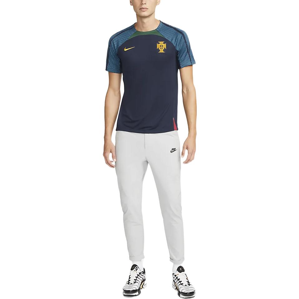 Nike Футболка мужская винтажная с логотипом и круглым вырезом, синяя DH6445-451