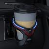 Универсальный автомобильный подстаканник со светодиодной подсветкой, высокая стабильность, защита от сотрясений, простой в установке, автомобильный держатель для бутылок с вентиляционным отверстием