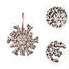 Снежинка Рождественский подвесной орнамент Украшение, Деревянная елка Подвеска Рождество