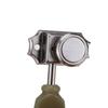 Musiclily Pro Vintage 3L+3R Guitar Locking Tuners for LP Les Paul Electric/Acoustic Guitars, Nickel with Green Buttons