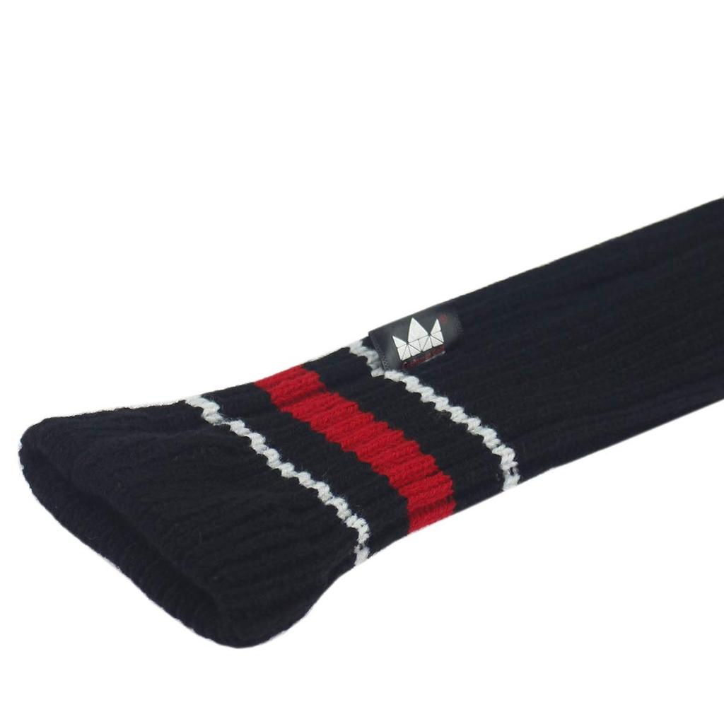 Craftsman Golf Fairway Wood Cover Single Item #F Number (3, 4, 5, 7, X) Knit Pom Pom Club Head Cover Black, White, Red