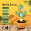 Dancing Cactus Soothing Plush Toy with Ring Toss for Children