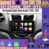 Android 14 Автомобильное радио для Hyundai Solaris Verna Accent 1 2010 - 2016 Мультимедийный видеоплеер 2 Din DVD Головное устройство Carplay GPS FM
