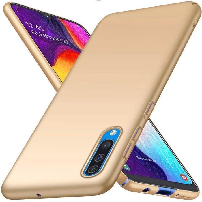 Coque de Protection - PROSHOP - Samsung Galaxy A70 - Souple - Ultra-léger - Couleur Dorée