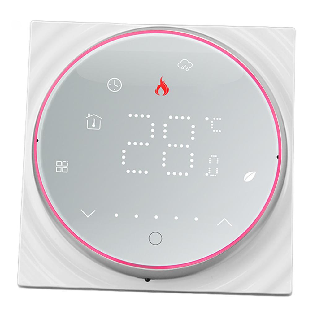 Wireless Thermostat LED Screen High Temperature Control Accuracy Programmable Smart Thermostat for Home Electric Heating AC 95 to 240V