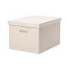 Francfranc [Online Shop Exclusive] Embossed Large Box, Small, Ivory, Storage Box, Perfect for New Homes and Moving